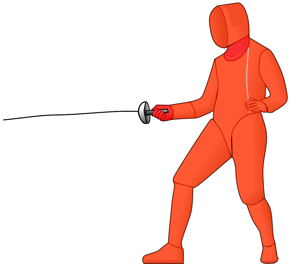 Zone de touche valable a l'epee : tout le corps
